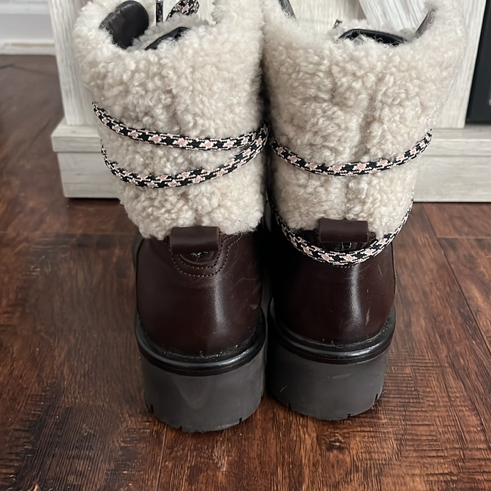 Aquatalia Jamie Shearling and Leather Boots - Picture 5 of 10